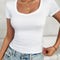 Devine Scoop Neck Short Sleeve T-Shirt